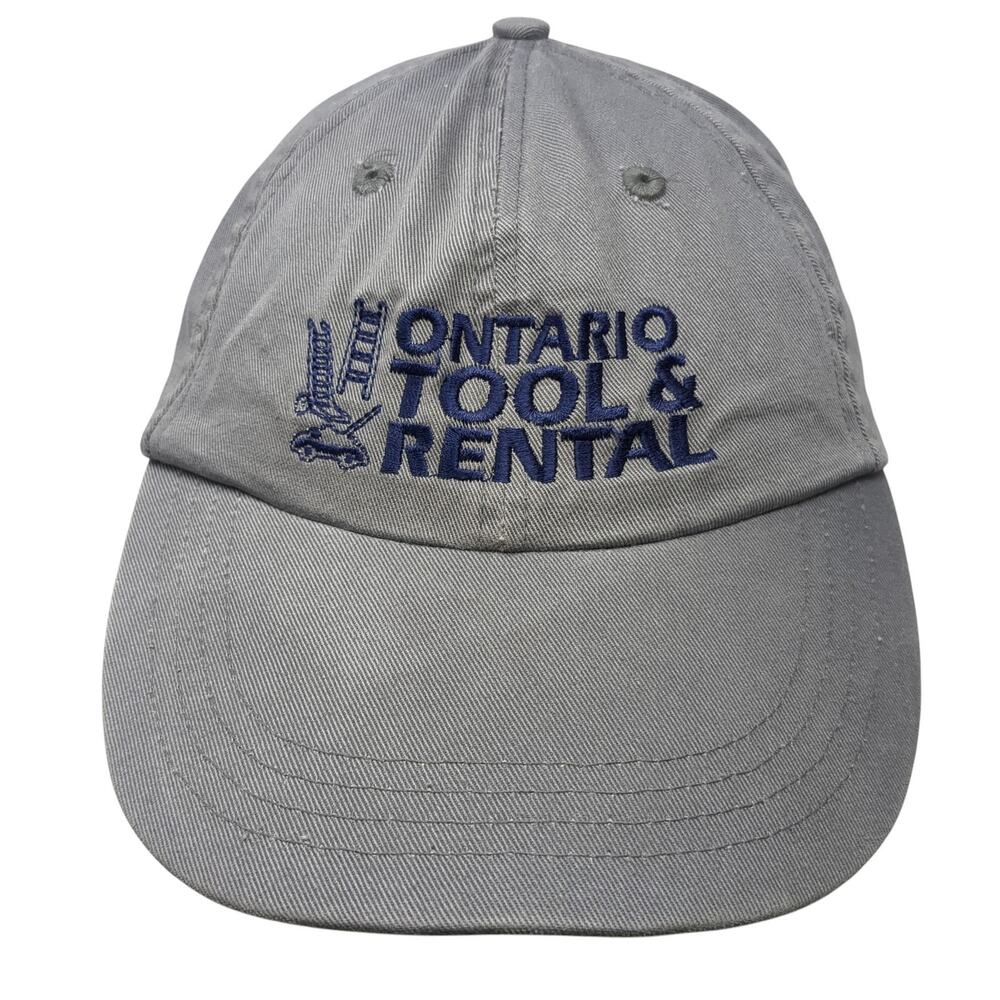 Ontario Tool & Rental Baseball Cap Gray One Size Adjustable Embroidered Cameo